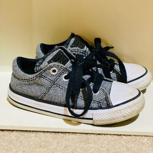 Gray Converse Size 8 Toddler Shoes